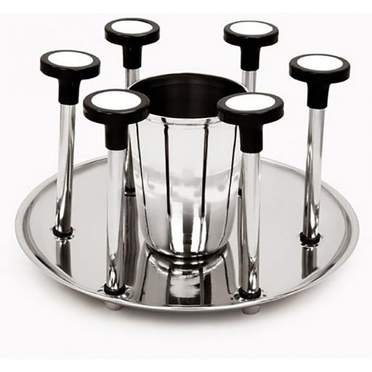 S/s Glass & Spoon Stand - Image 1