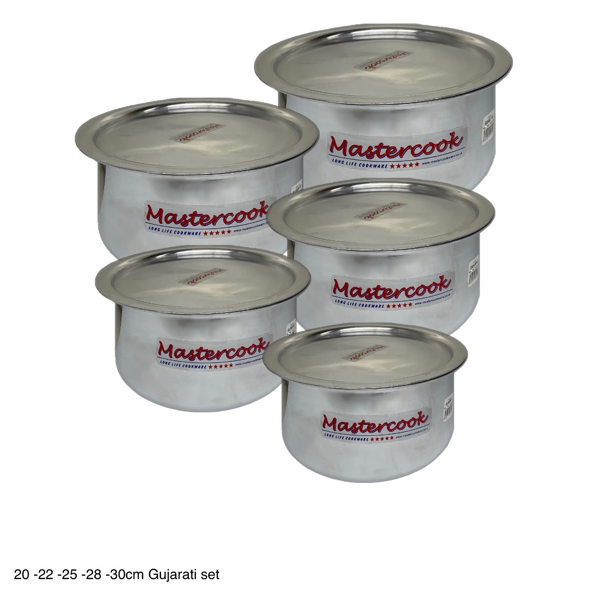 Aluminium Gujirati Set 2 6 Set Of 5 - Image 1