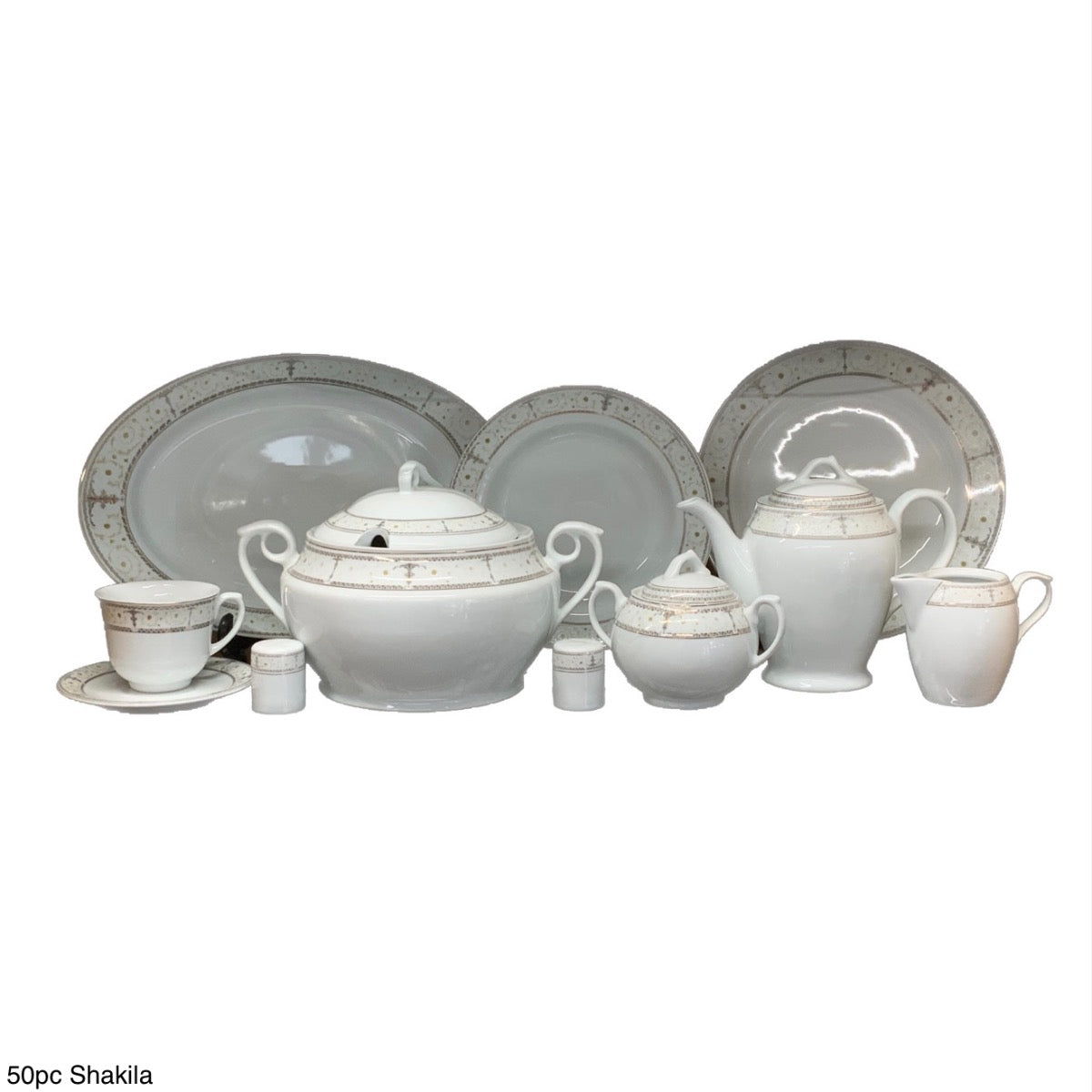 Shakila Porcelain Dinner Set PORCELAIN50 Set Of 50 - Image 1