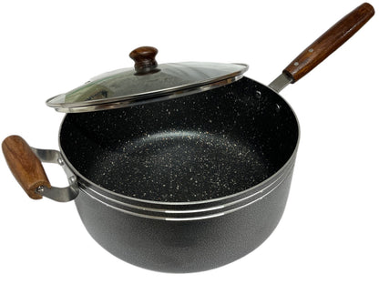 Mastercook Non Stick Wooden Handle Saucepan Set NO2 Set Of 3 - Image 3