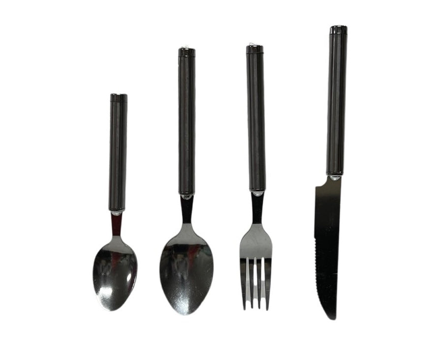 Silver Cutlery Set With Stand SET24PC Silver Set Of 24 - Image 4