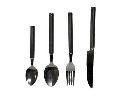 Silver Cutlery Set With Stand SET24PC Silver Set Of 24 - Image 4