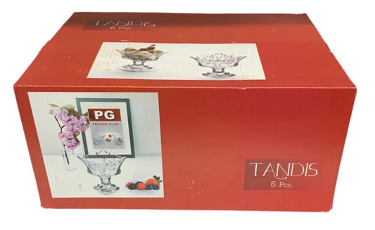 Tandis Square Dessert Set Set Of 6 - Image 1