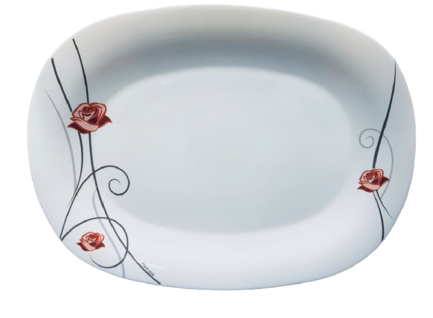 Pars Opal Rose Rectangular Platter ROSE34CM 34cm - Image 1