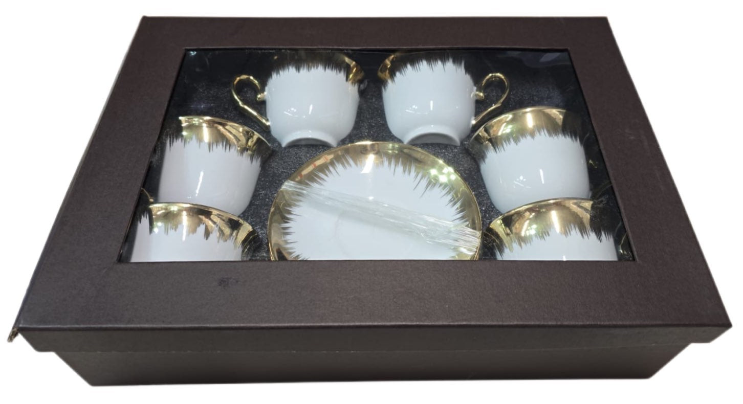 Tea Set Gold Pattern Gold Set Of 12 - Image 4