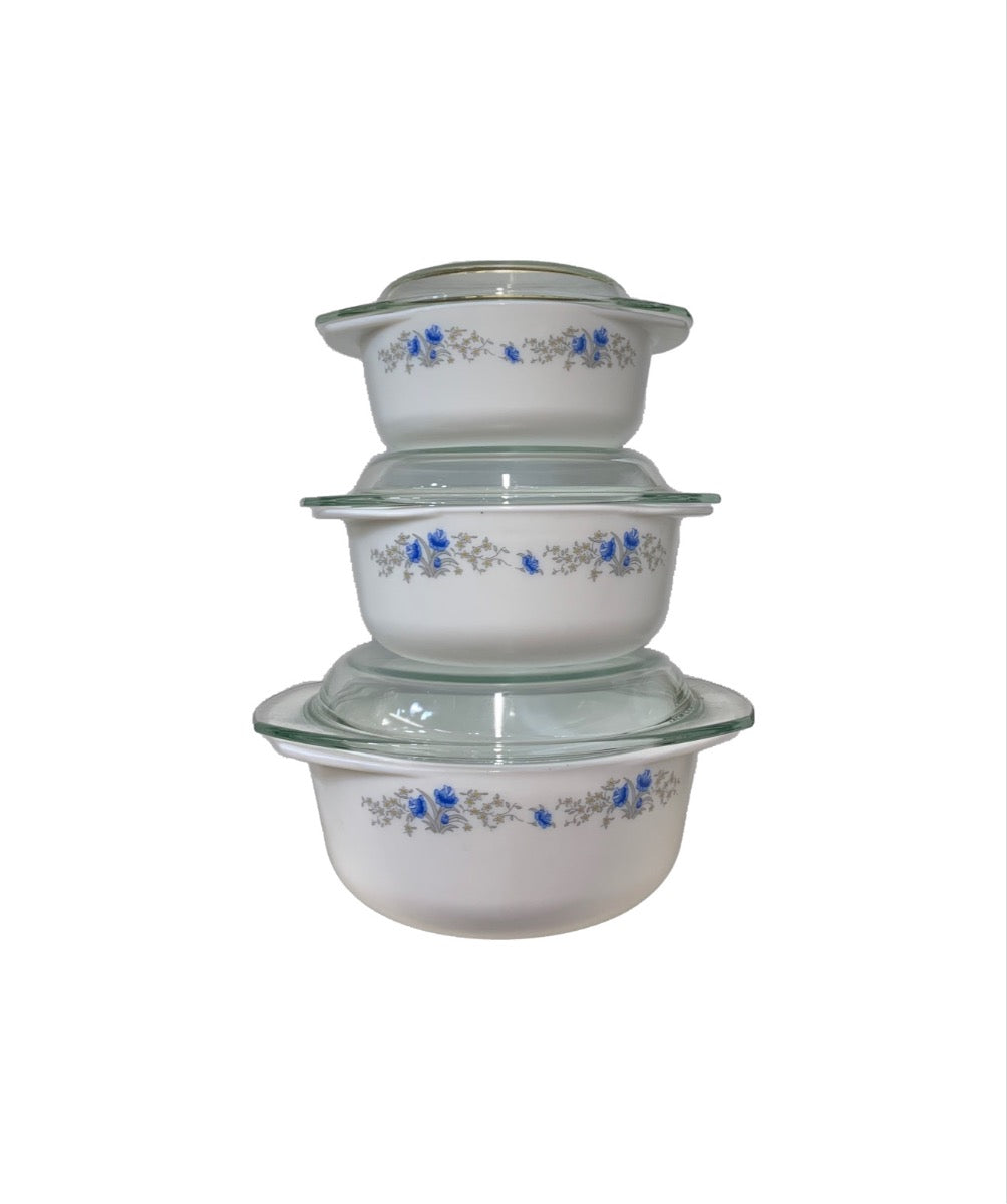 Romania Round Opal Casserole Set Set Of 3 - Image 1