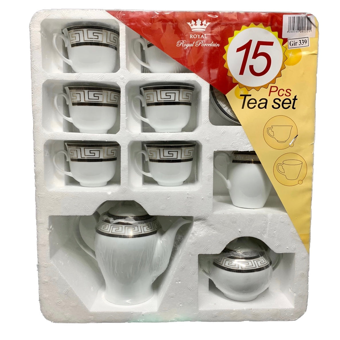 Saya Porcelain Tea Set PORCELAIN15 Set Of 15 - Image 1