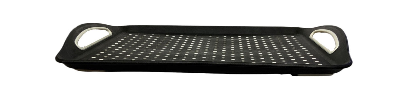 Black Anti Slip Serving Tray Black - Image 2