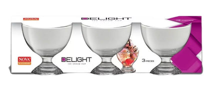 Delight Ice Cream Cups Pack Of 3 Cream - Image 1