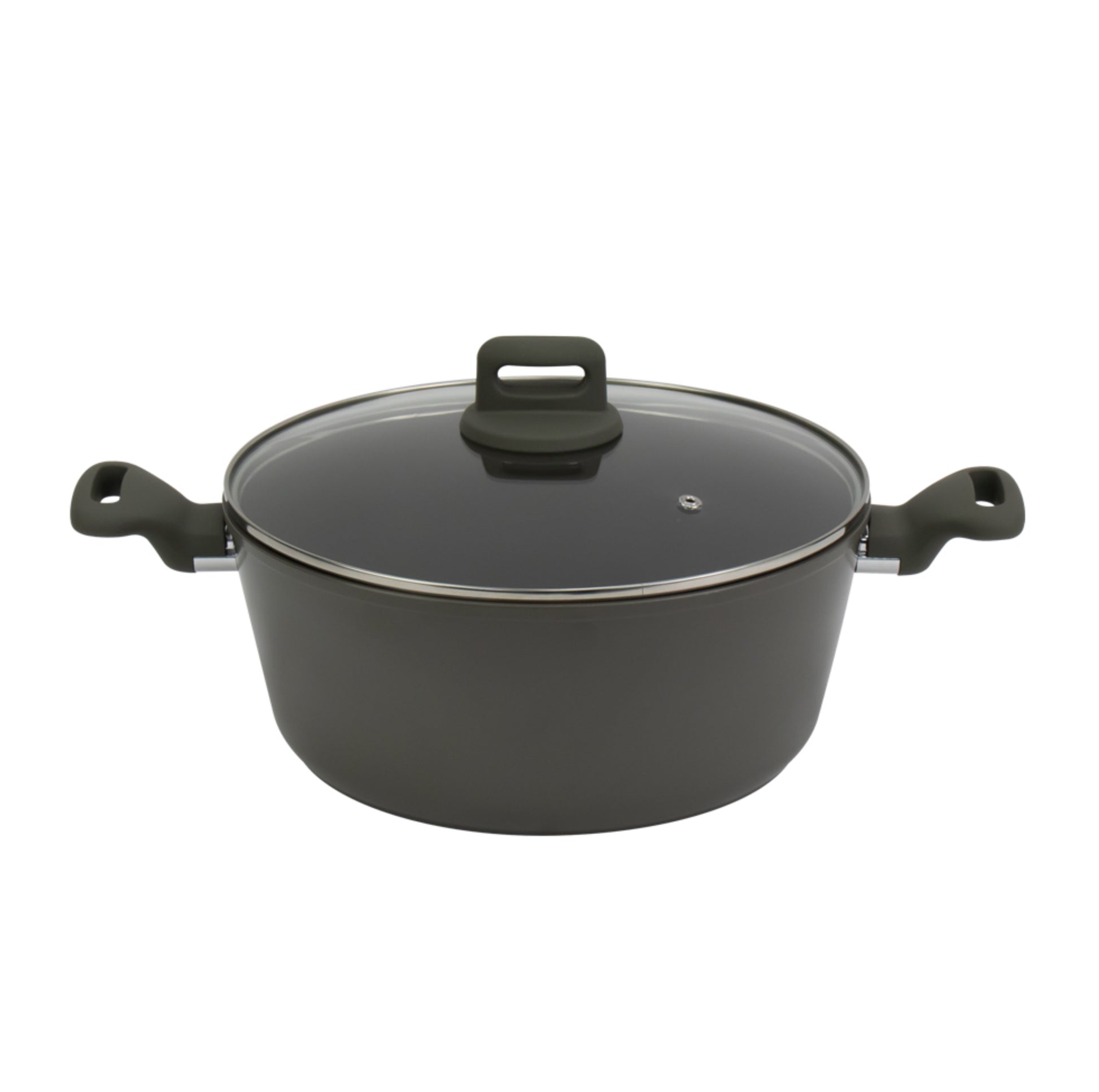 Zoya Stockpot Set With Glass Lid Forged Aluminium Body Ceramic Non Stick Coating Induction Ready - Image 10