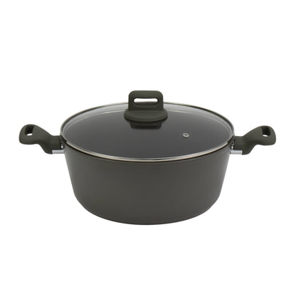 Zoya Stockpot Set With Glass Lid Forged Aluminium Body Ceramic Non Stick Coating Induction Ready - Image 10