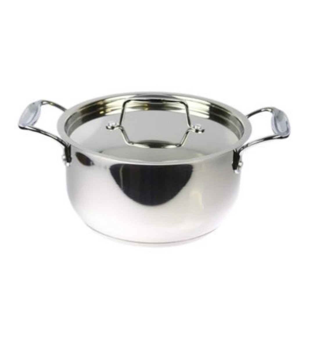 Mastercook Stainless Steel Casserole With Lid 22cm - Image 1