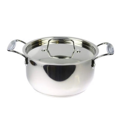 Mastercook Stainless Steel Casserole With Lid 22cm - Image 1