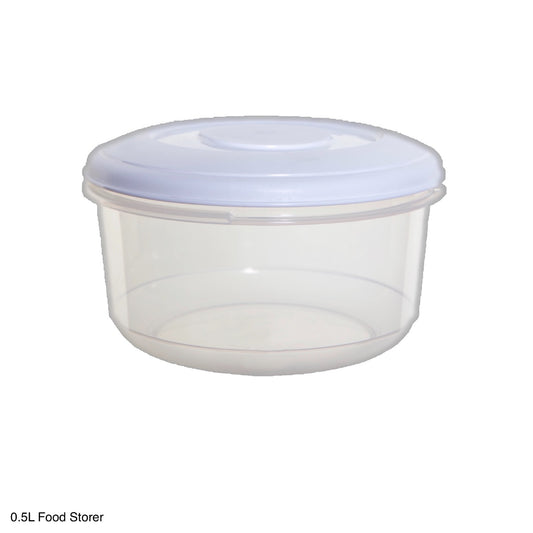 Whitefurze Round Food Storer 0.5l - Image 1