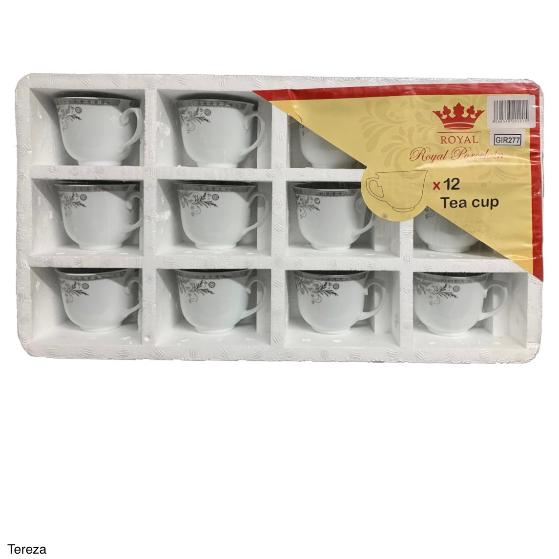 Tereza Porcelain Tea Cups PORCELAIN12 Set Of 12 - Image 1