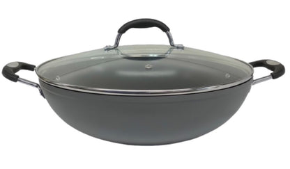 Mastercook Non Stick Hard Anodized Wok / Karai KARAI28CM 28cm - Image 1
