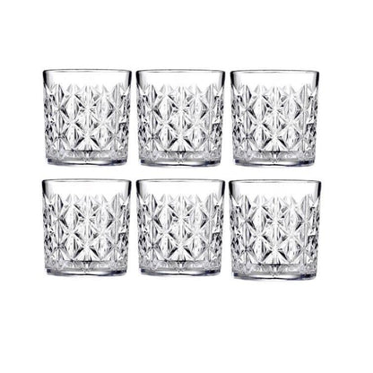 Crystal Glass/transparent Clear Glasses GLASSES340ML Transparent Set Of 6 340ml - Image 1
