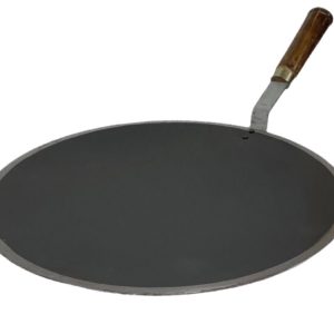 Mastercook Iron Tava With Wooden Handle 30cm-0