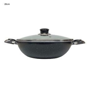 Mastercook Non-Stick Wok / Karai with Lid 26cm-0