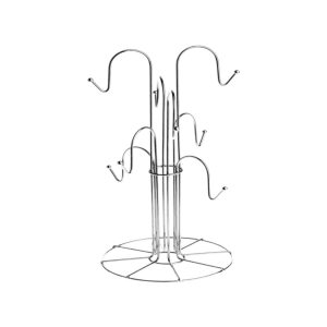 8 -Cup mug tree chrome-0