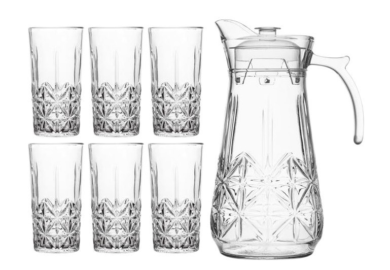 Deli glassware 7 pc water set -0