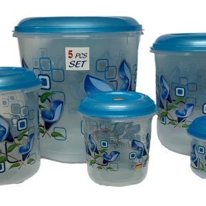 Anchor Round container set of 5-0