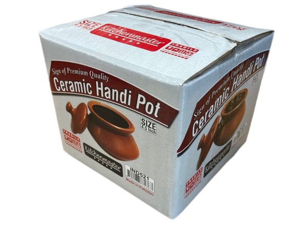 ceramic handi pot with lid -2282